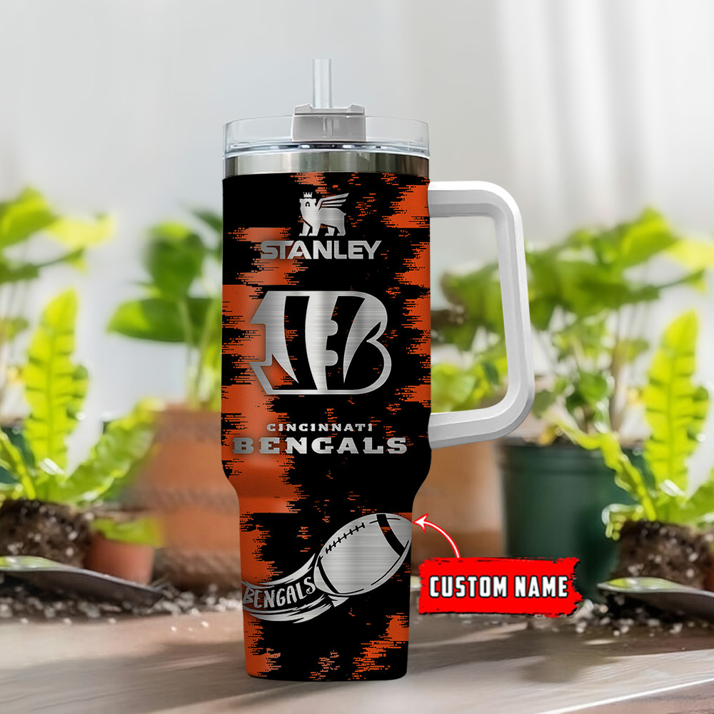 Cincinnati Bengals NFL Custom Stanley Cup 40 oz 30 oz Tumbler With Handle