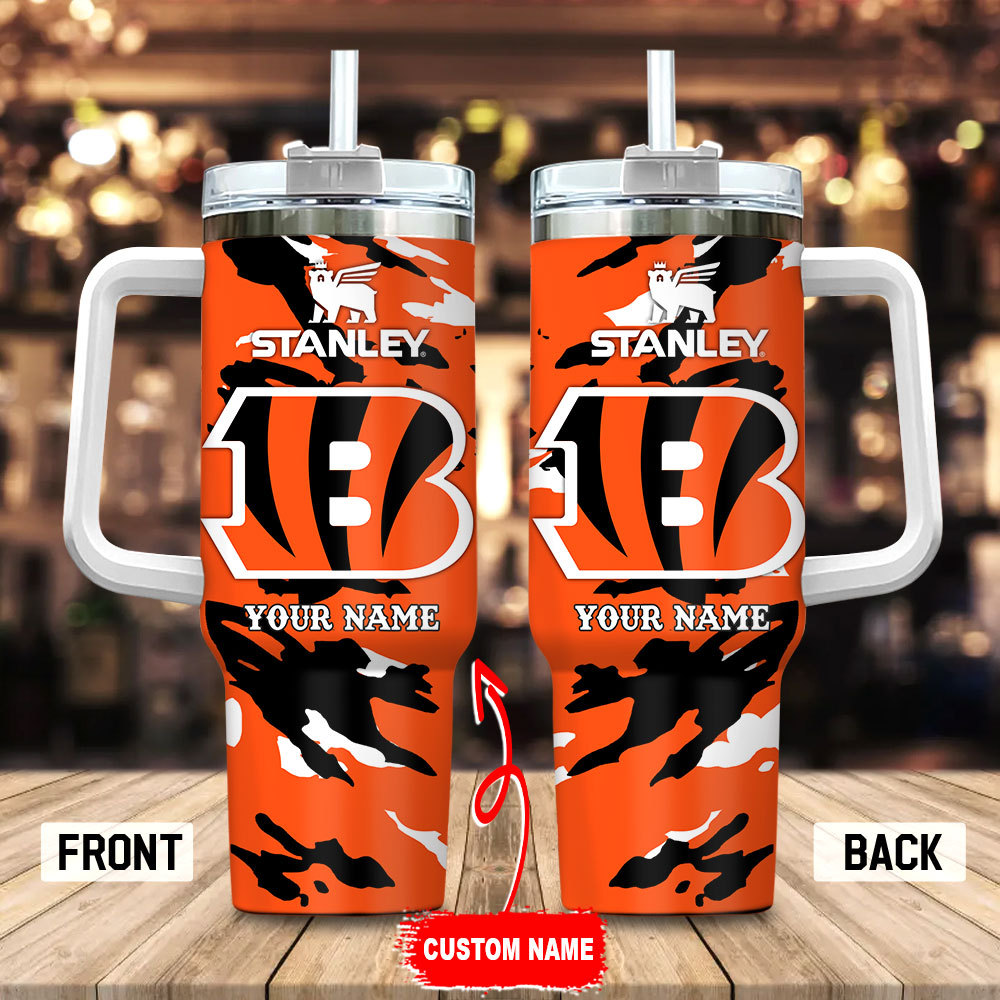 Cincinnati Bengals NFL Custom Stanley Cup 40 oz 30 oz Tumbler With Handle