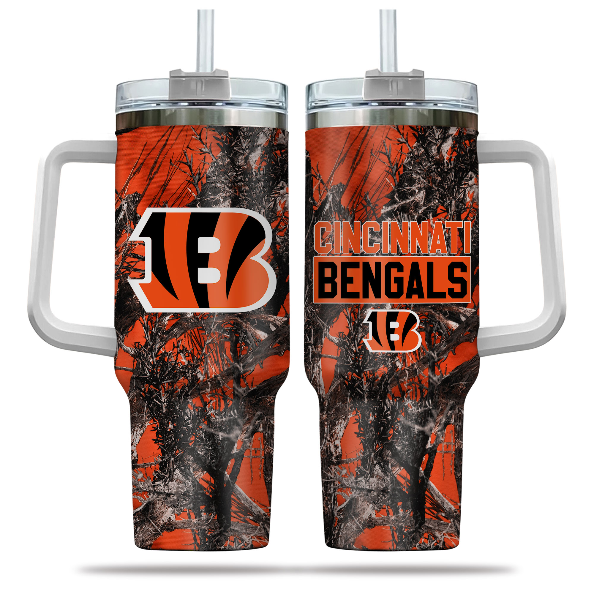 Cincinnati Bengals NFL Hunting Custom Stanley Cup 40 oz 30 oz Tumbler With Handle