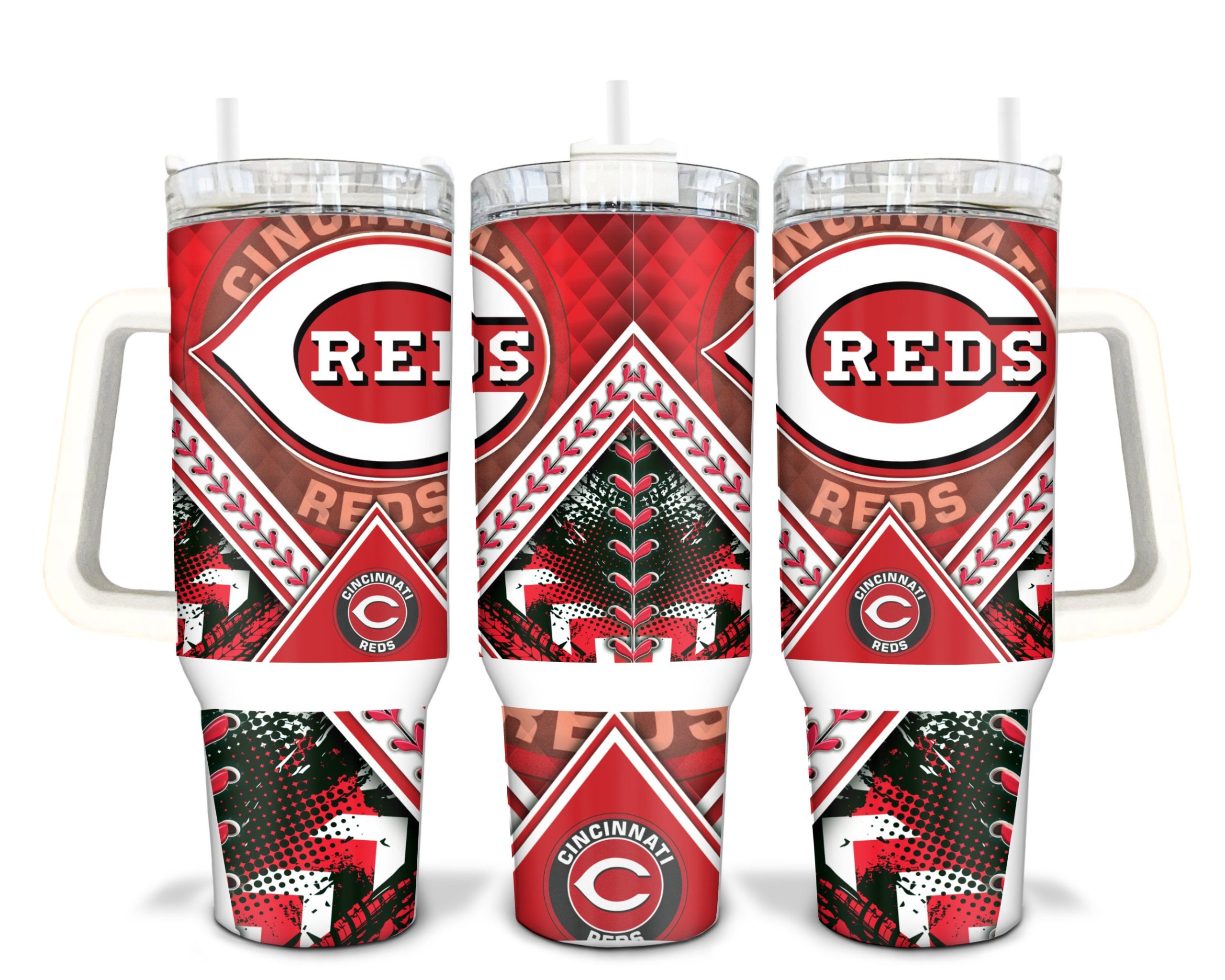 Cincinnati Reds MLB Custom Stanley Cup 40 oz 30 oz Tumbler With Handle