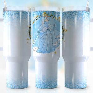Cinderella Disney Cartoon Custom Stanley Cup 40 oz 30 oz Tumbler With Handle