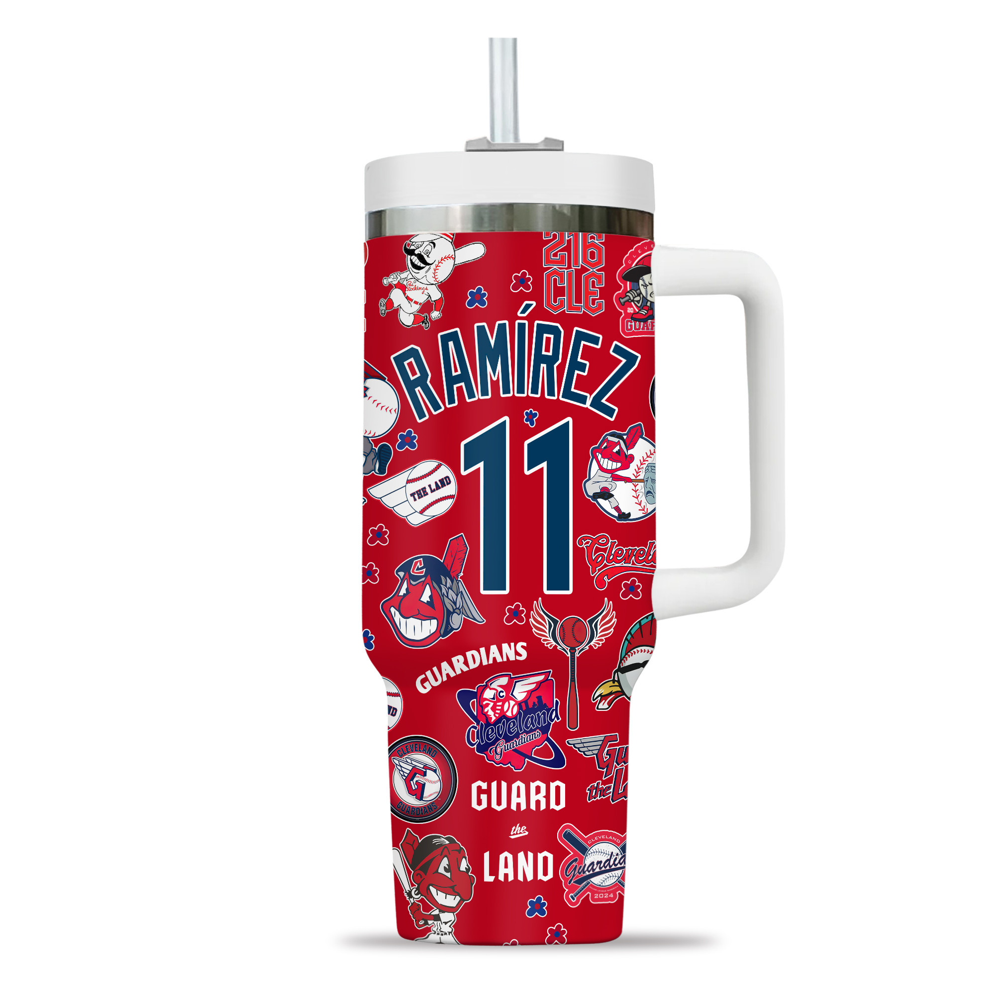 Cleveland Guardians MLB Custom Stanley Cup 40 oz 30 oz Tumbler With Handle