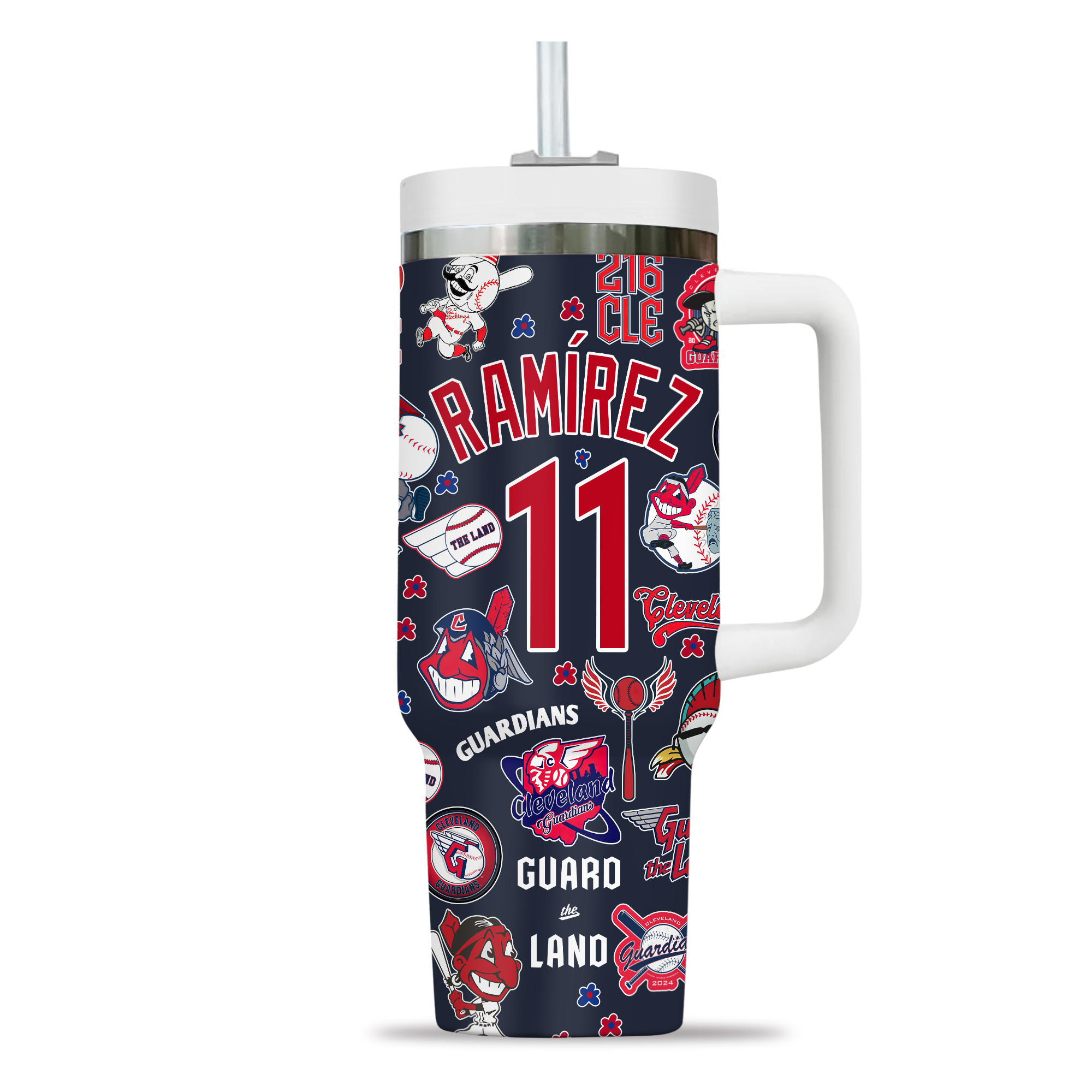 Cleveland Guardians MLB Custom Stanley Cup 40 oz 30 oz Tumbler With Handle
