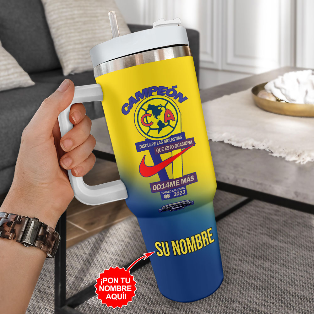 Club América Football Custom Stanley Cup 40 oz 30 oz Tumbler With Handle