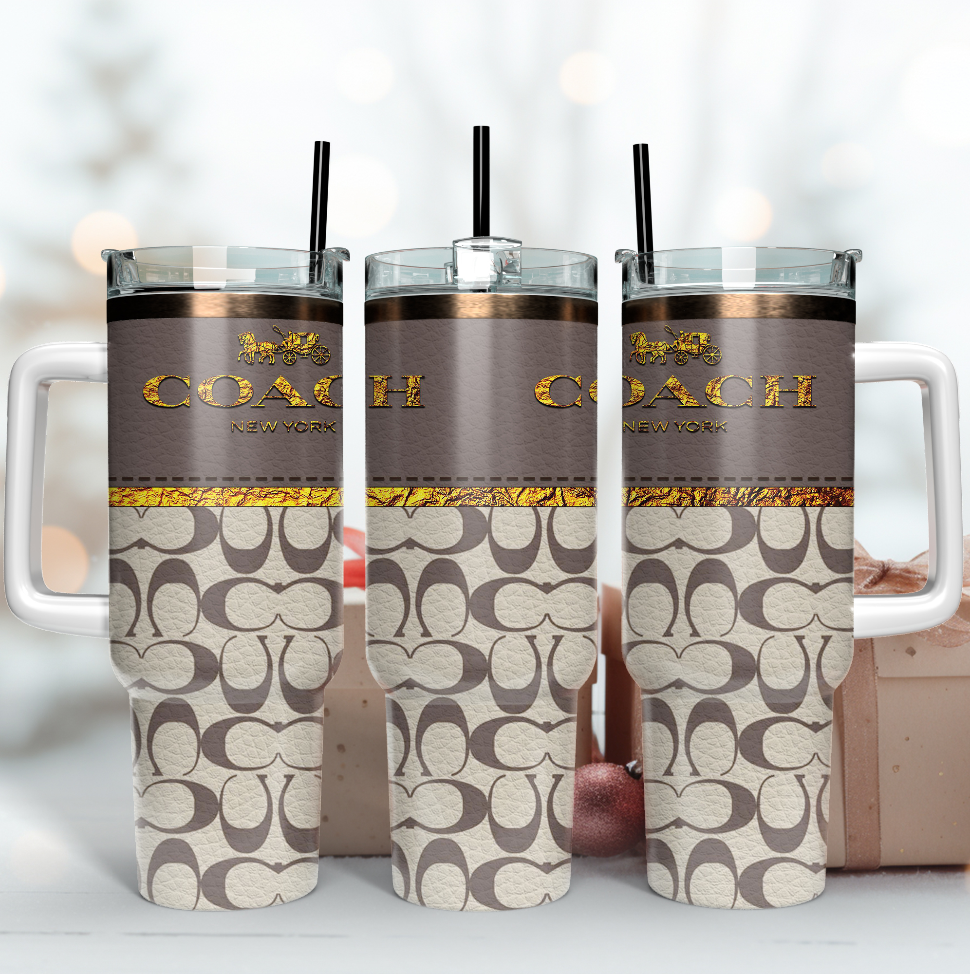 Coach Logo Custom Stanley Cup 40 oz 30 oz Tumbler With Handle