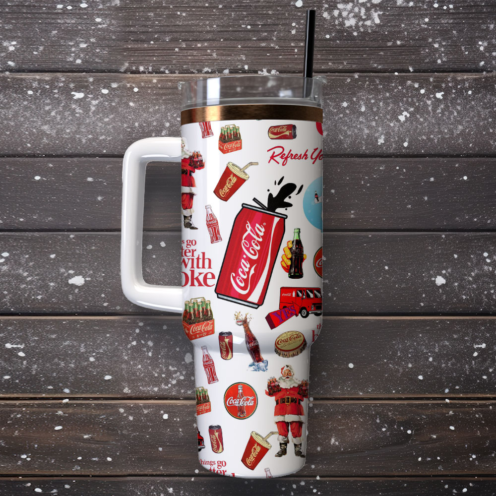 Coca Cola Drinks Custom Stanley Cup 40 oz 30 oz Tumbler With Handle