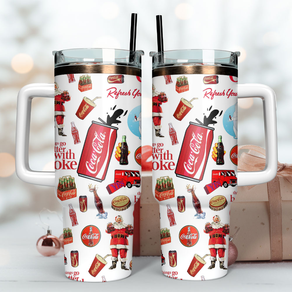 Coca Cola Drinks Custom Stanley Cup 40 oz 30 oz Tumbler With Handle