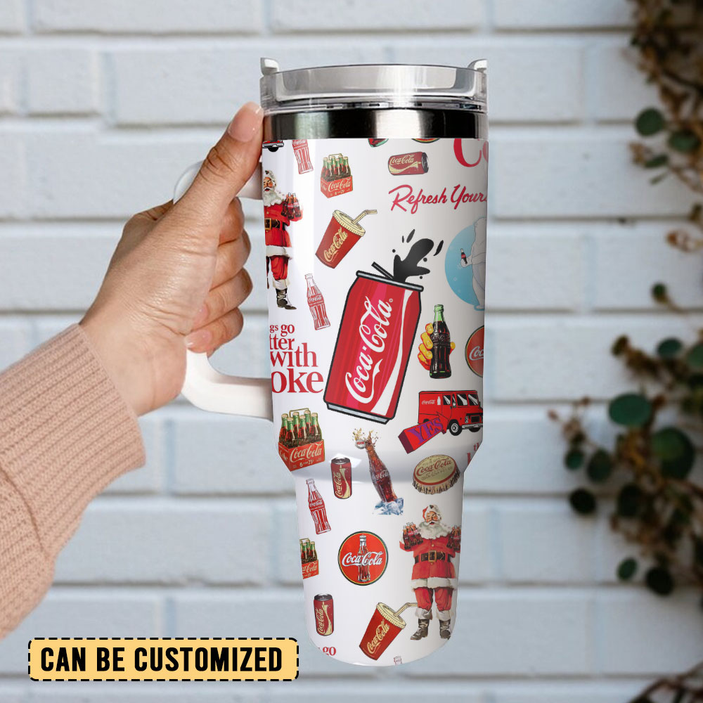 Coca Cola Drinks Custom Stanley Cup 40 oz 30 oz Tumbler With Handle
