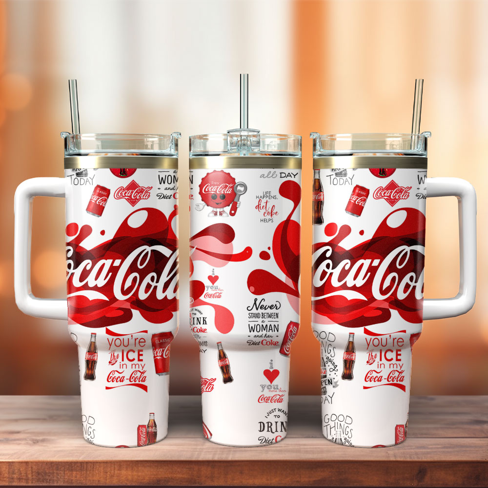 Cocacola Drink Custom Stanley Cup 40 oz 30 oz Tumbler With Handle