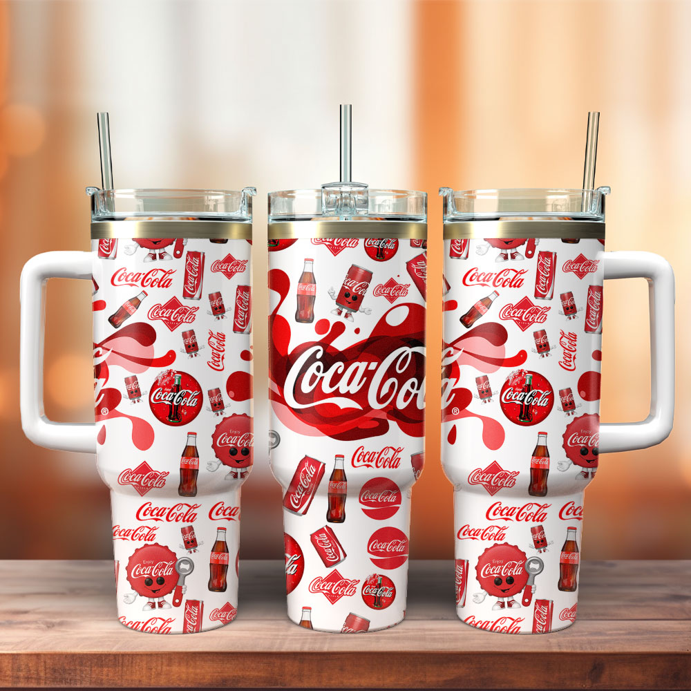 Cocacola Drink Custom Stanley Cup 40 oz 30 oz Tumbler With Handle