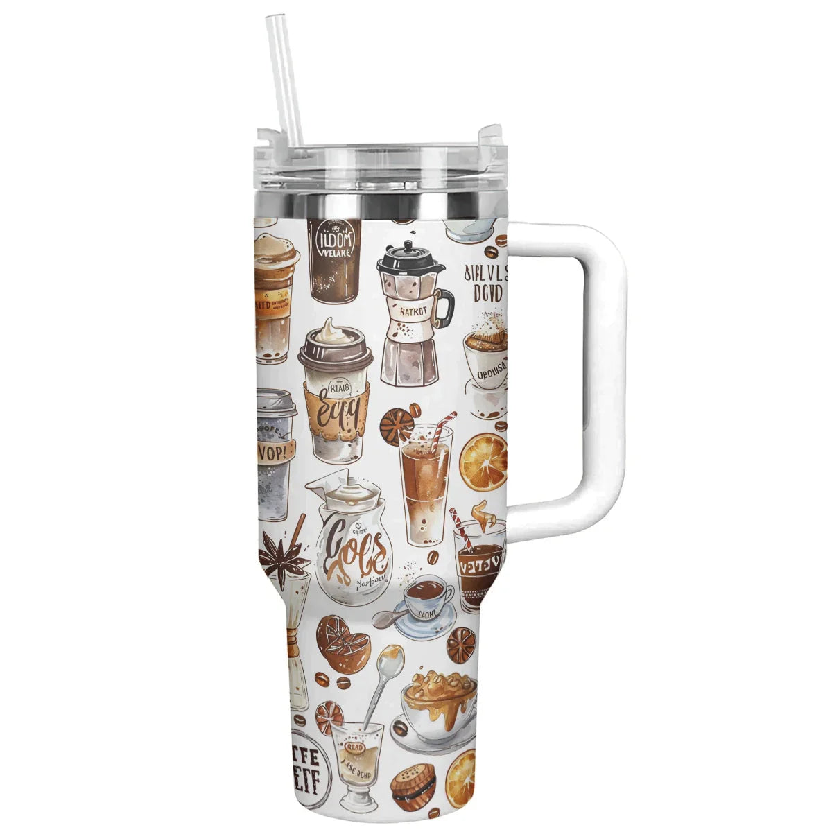 Coffee Custom Stanley Cup 40 oz 30 oz Tumbler With Handle