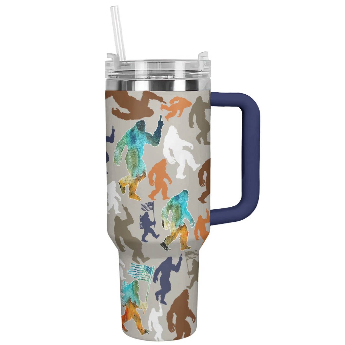 Cool Bigfoot Custom Stanley Cup 40 oz 30 oz Tumbler With Handle