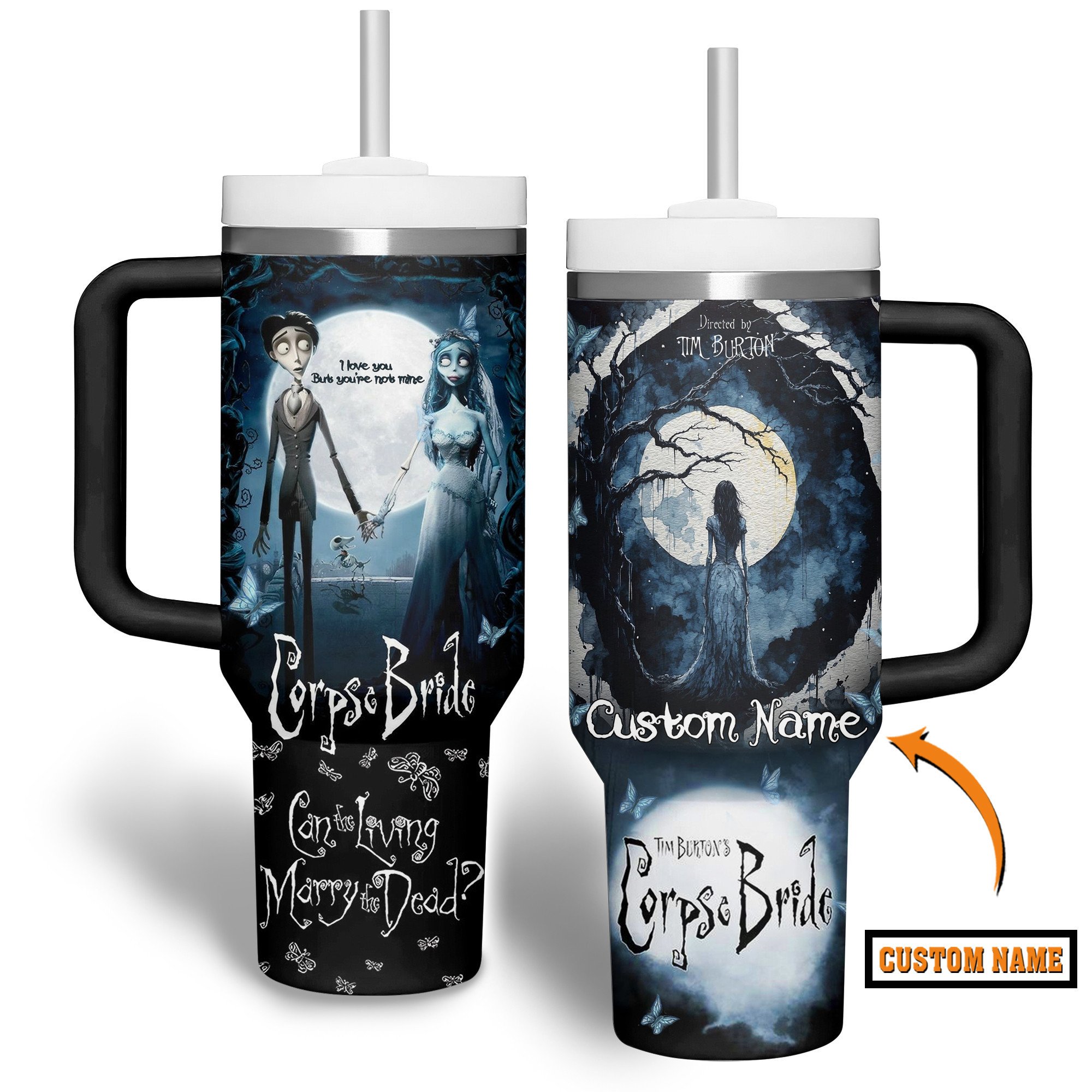 Corpse Bride Movies Custom Stanley Cup 40 oz 30 oz Tumbler With Handle