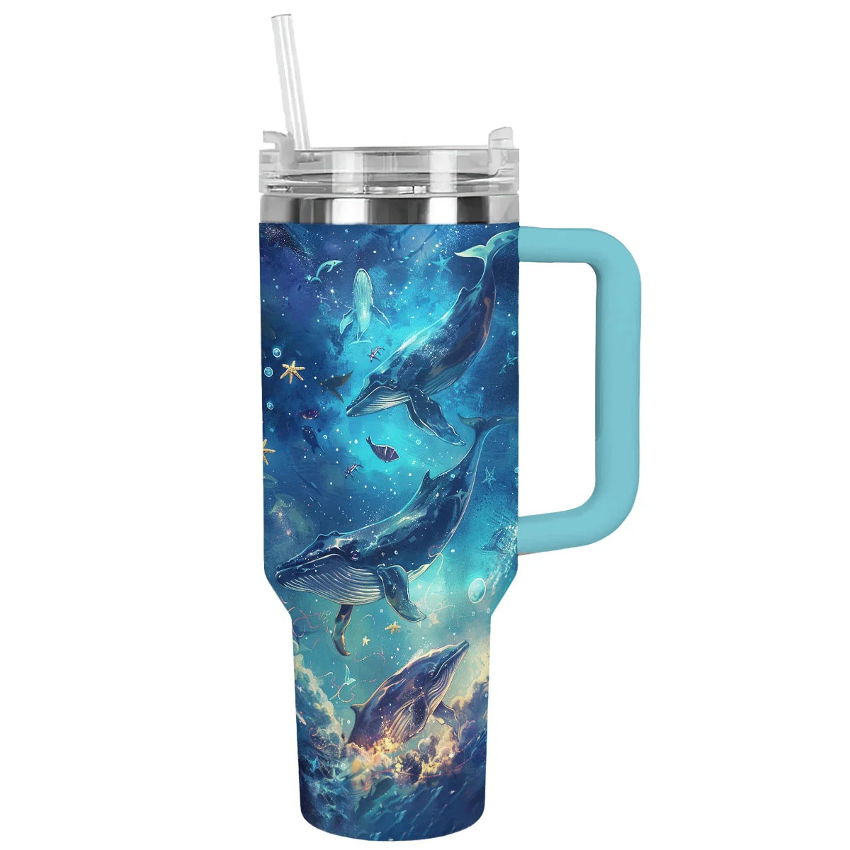 Cosmic Ocean Custom Stanley Cup 40 oz 30 oz Tumbler With Handle