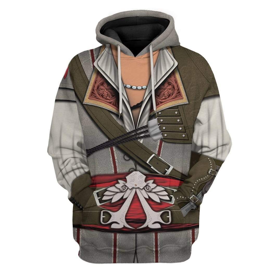 Cosplay Assassin Creed Ezio Auditore Costume Hoodie Sweatshirt T-Shirt Sweatpants Tracksuit - Stormmerch Exclusive