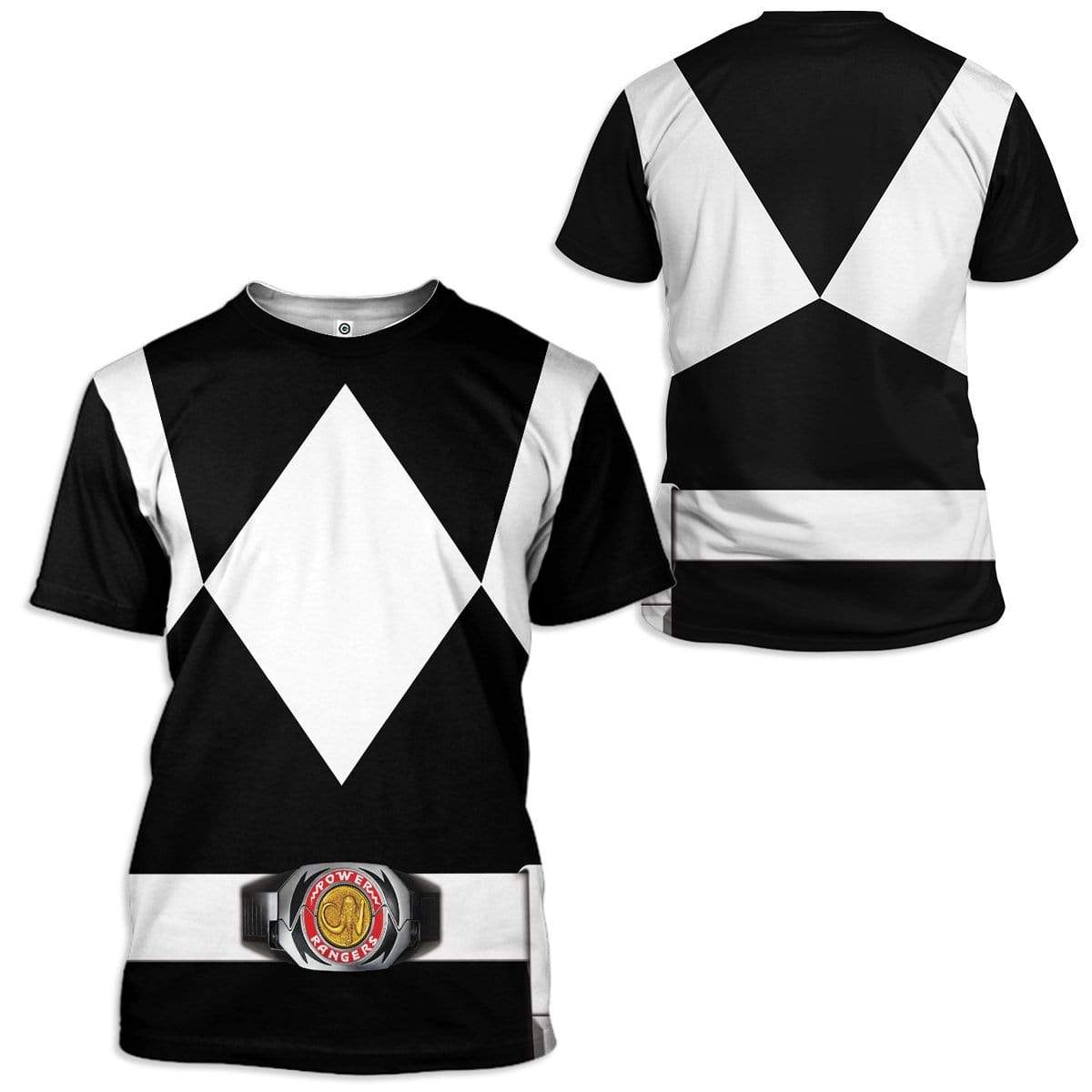 Cosplay Black MIGHTY MORPHIN Power Ranger Costume Hoodie Sweatshirt T-Shirt Sweatpants Tracksuit - Stormmerch Exclusive