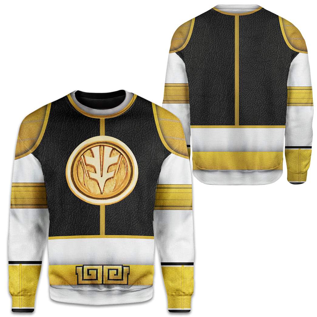 Cosplay White Ranger Costume Hoodie Sweatshirt T-Shirt Sweatpants Tracksuit - Stormmerch Exclusive