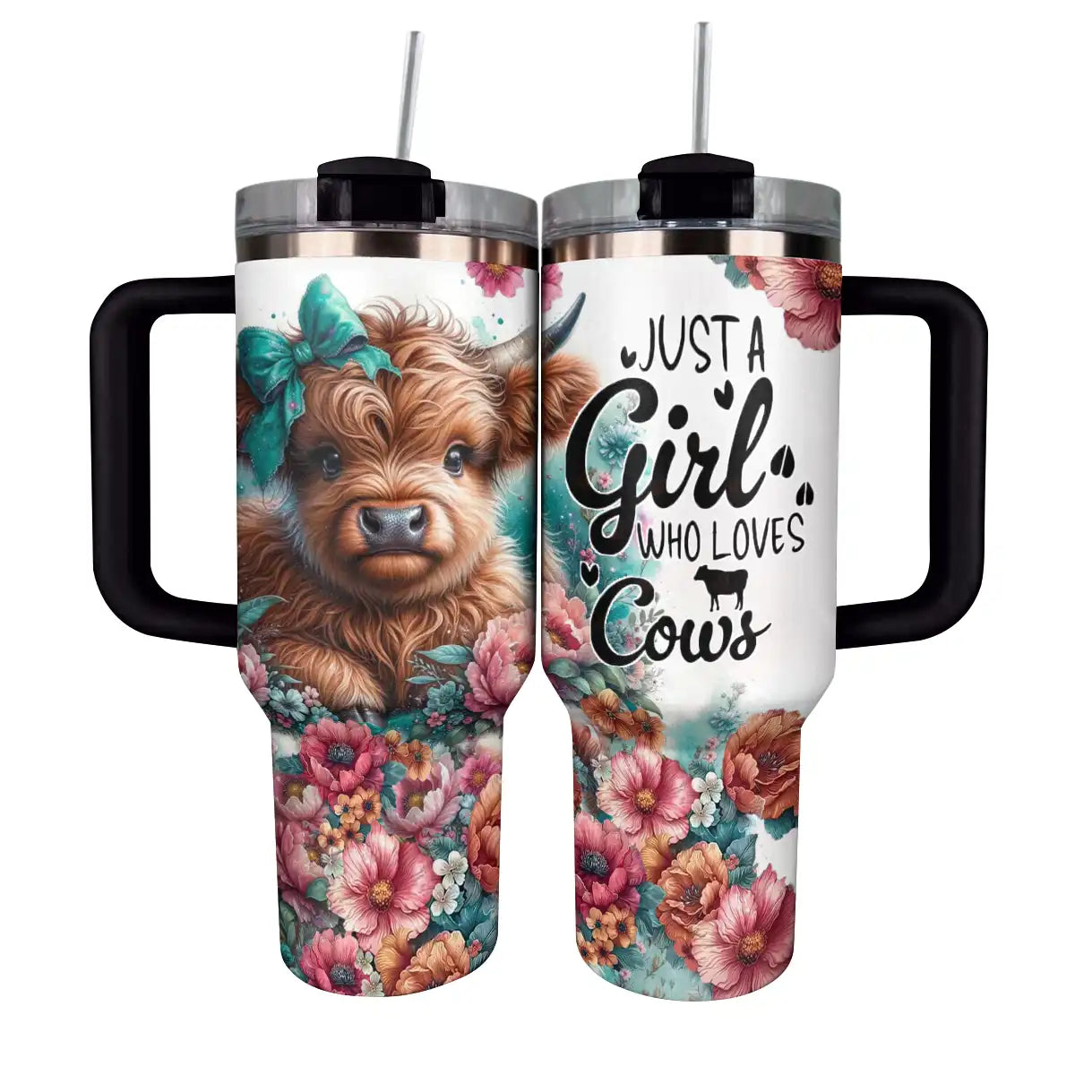 Cow Custom Stanley Cup 40 oz 30 oz Tumbler With Handle