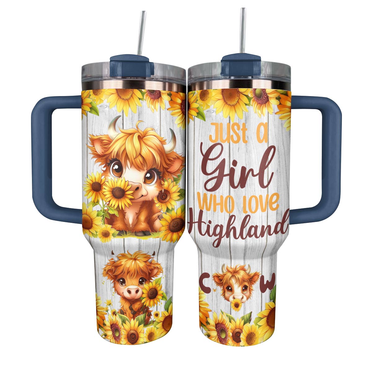 Cow Custom Stanley Cup 40 oz 30 oz Tumbler With Handle