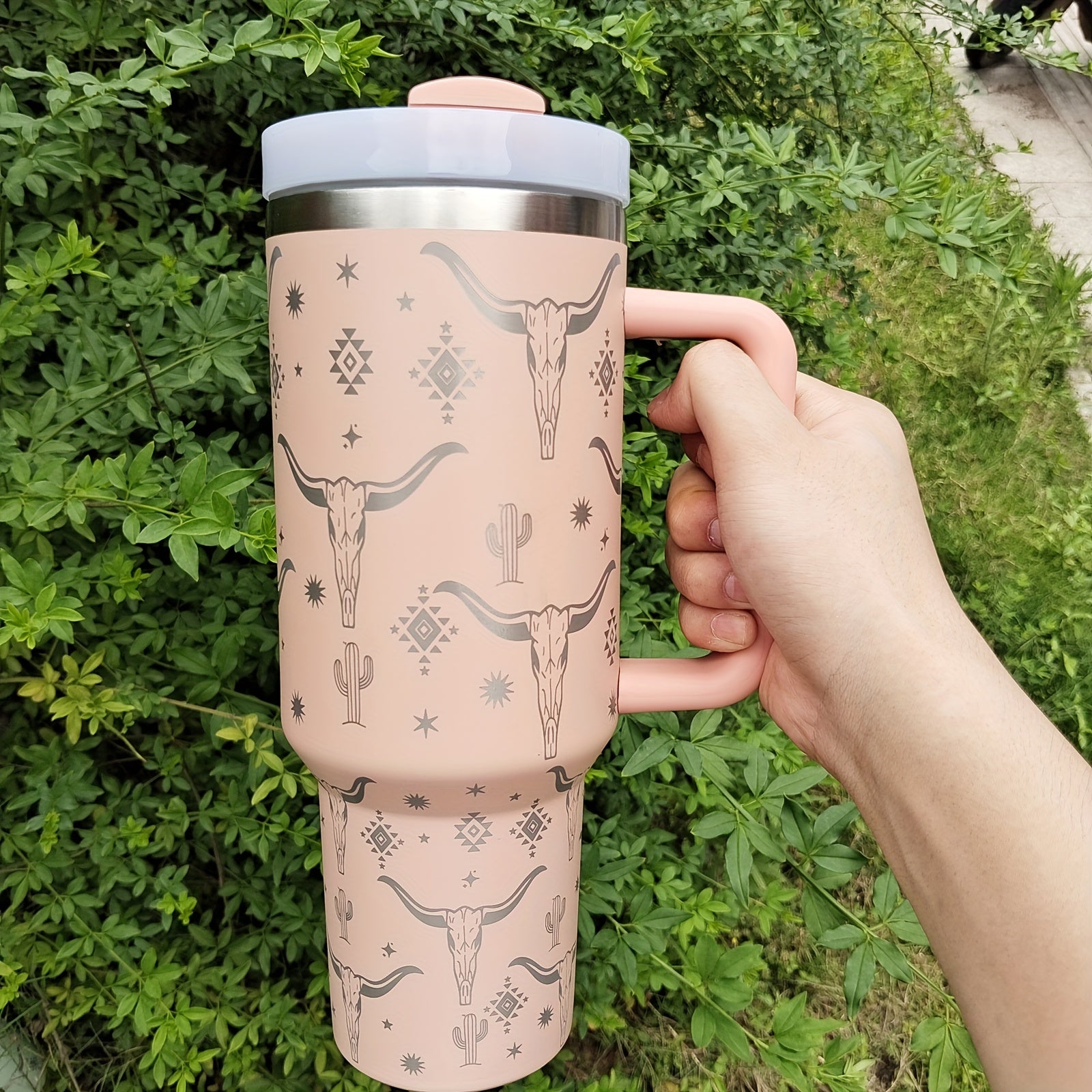 Cow Head Pattern Custom Stanley Cup 40 oz 30 oz Tumbler With Handle