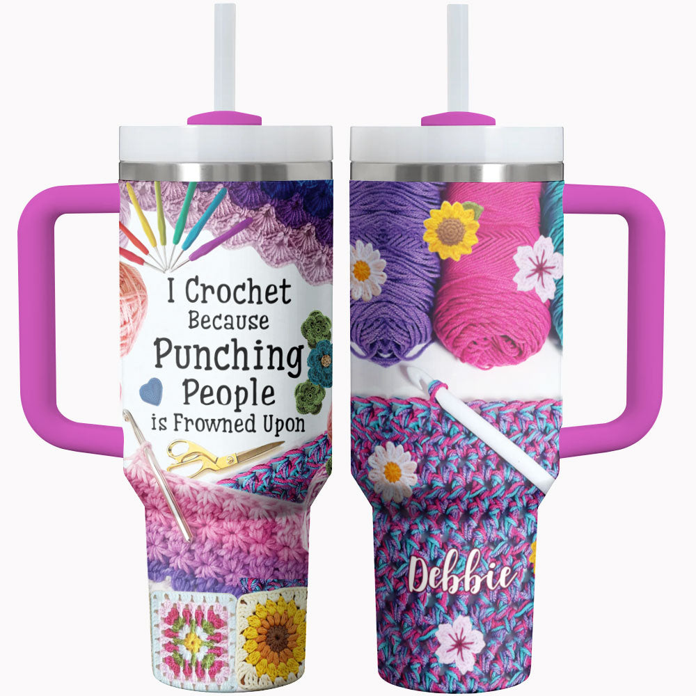 Crochet Clique Custom Stanley Cup 40 oz 30 oz Tumbler With Handle
