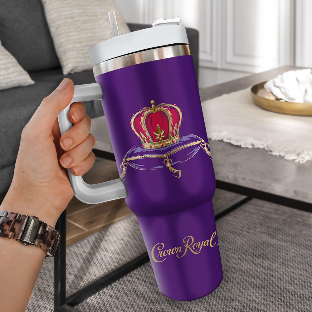 Crown Royal Drinks Custom Stanley Cup 40 oz 30 oz Tumbler With Handle