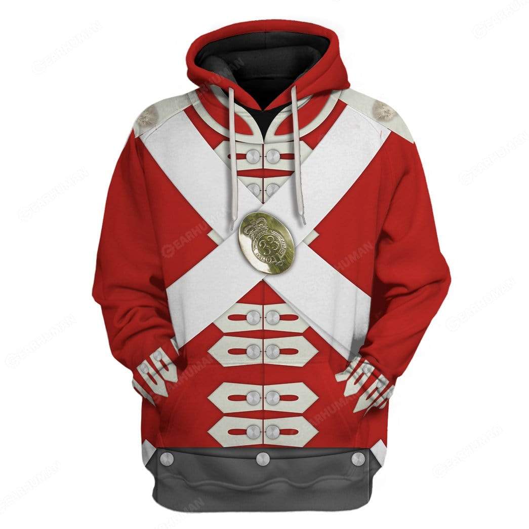 Custome British Army Redcoats Costume Hoodie Sweatshirt T-Shirt Sweatpants Tracksuit - Stormmerch Exclusive