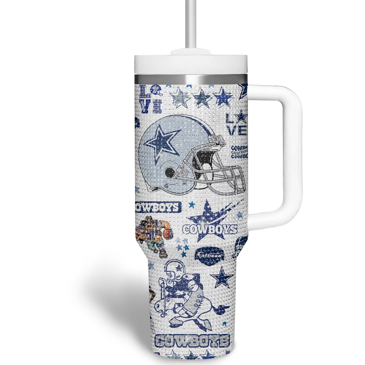 Dallas Cowboys Bling NFL Custom Stanley Cup 40 oz 30 oz Tumbler With Handle