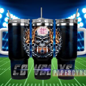 Dallas Cowboys Custom Stanley Cup 40 oz 30 oz Tumbler With Handle