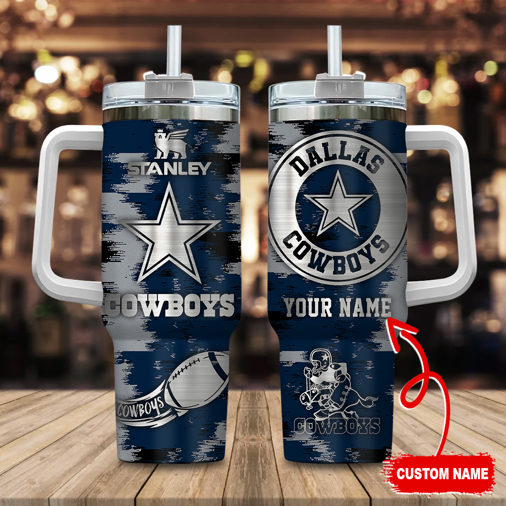 Dallas Cowboys NFL Custom Stanley Cup 40 oz 30 oz Tumbler With Handle