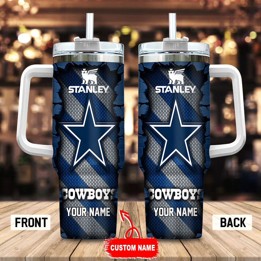 Dallas Cowboys NFL Custom Stanley Cup 40 oz 30 oz Tumbler With Handle