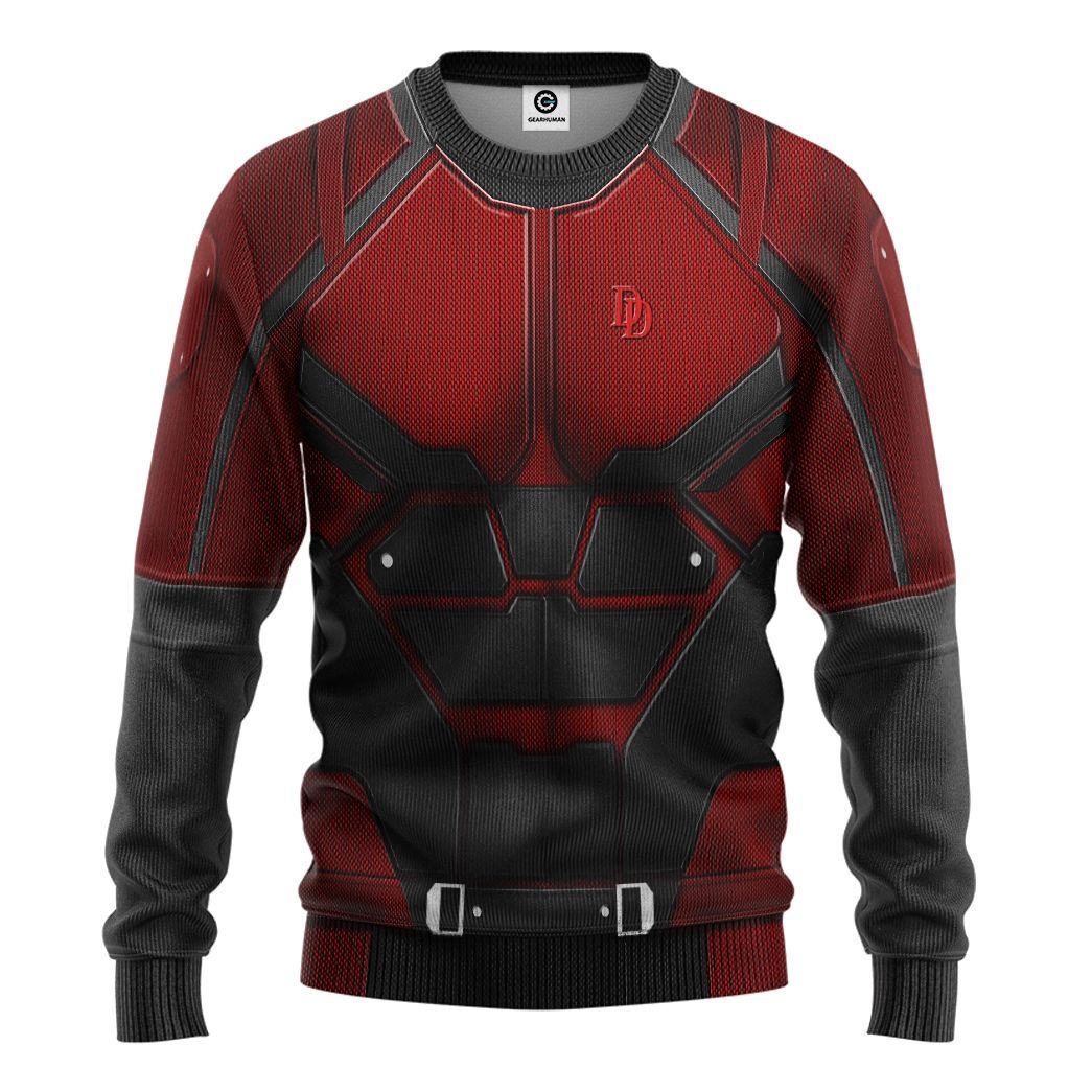 Daredevil Suit Costume Hoodie Sweatshirt T-Shirt Sweatpants Tracksuit - Stormmerch Exclusive