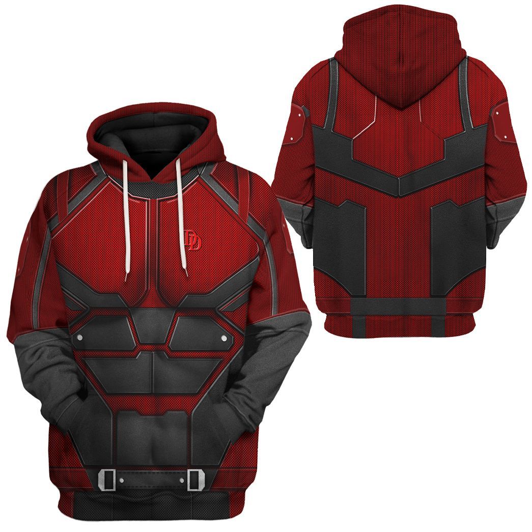 Daredevil Suit Costume Hoodie Sweatshirt T-Shirt Sweatpants Tracksuit - Stormmerch Exclusive