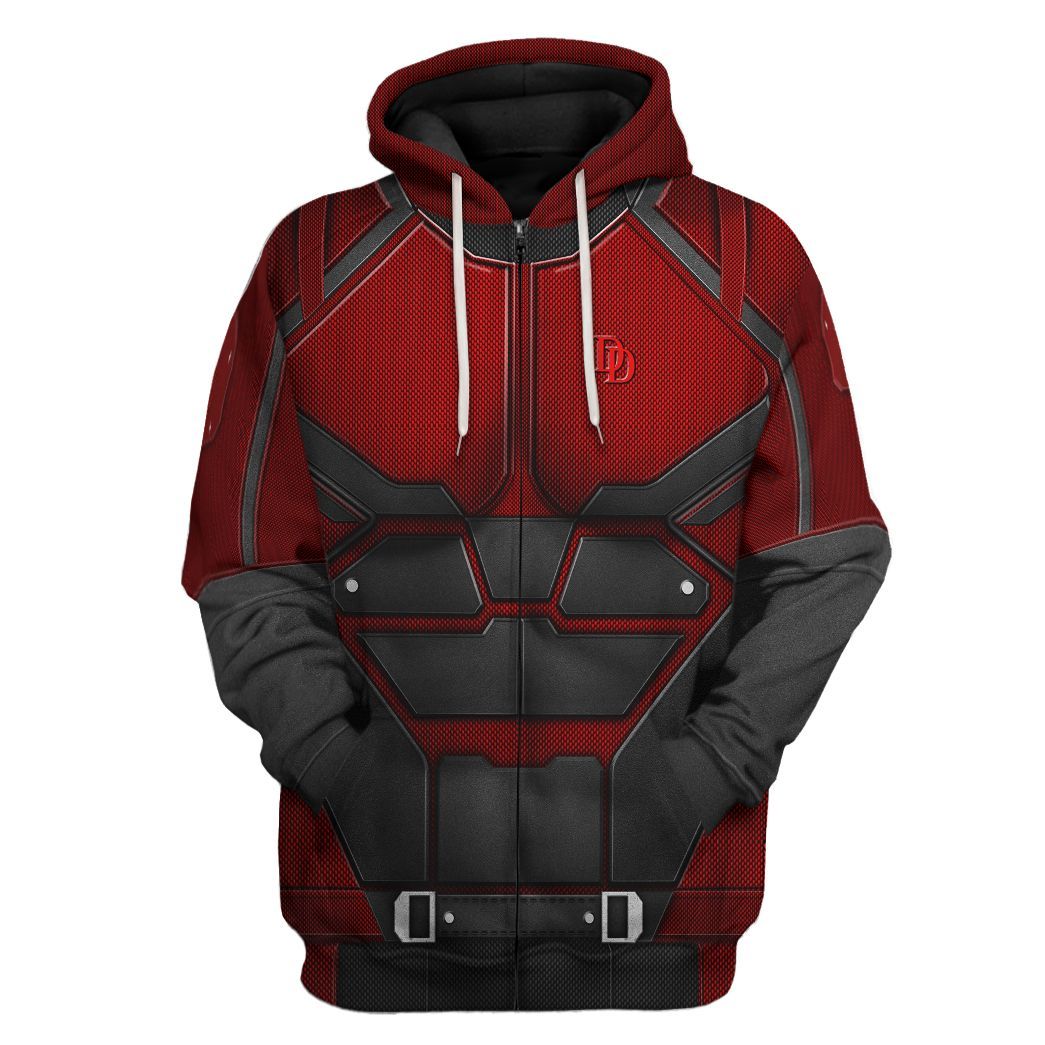 Daredevil Suit Costume Hoodie Sweatshirt T-Shirt Sweatpants Tracksuit - Stormmerch Exclusive