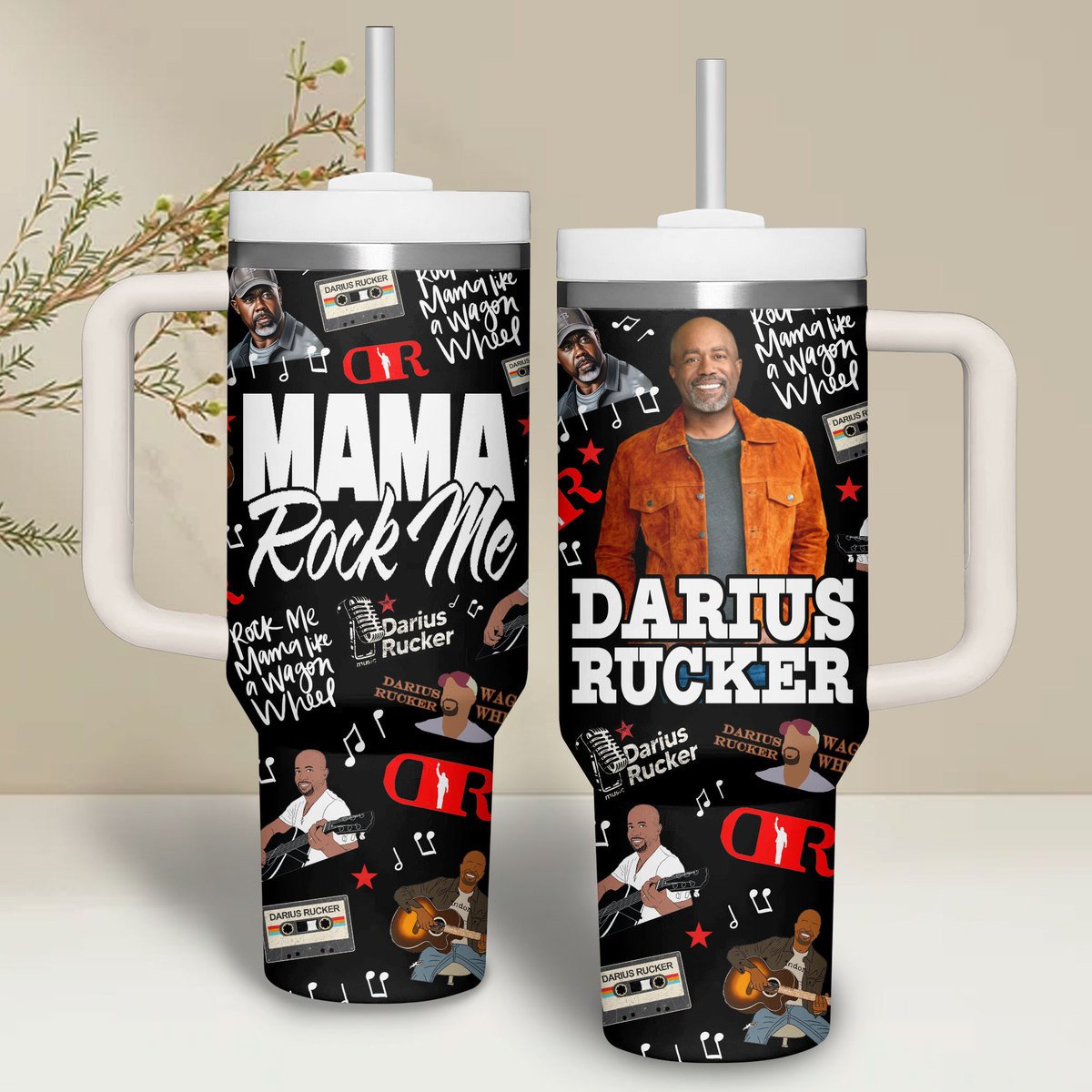 Darius Rucker Music Custom Stanley Cup 40 oz 30 oz Tumbler With Handle