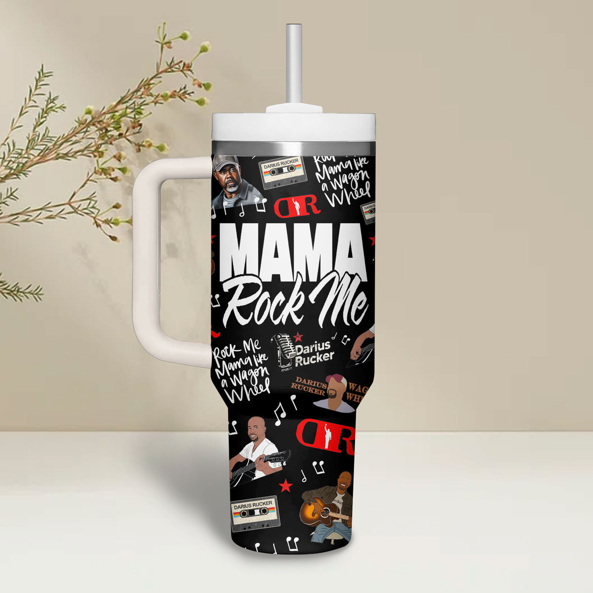 Darius Rucker Music Custom Stanley Cup 40 oz 30 oz Tumbler With Handle