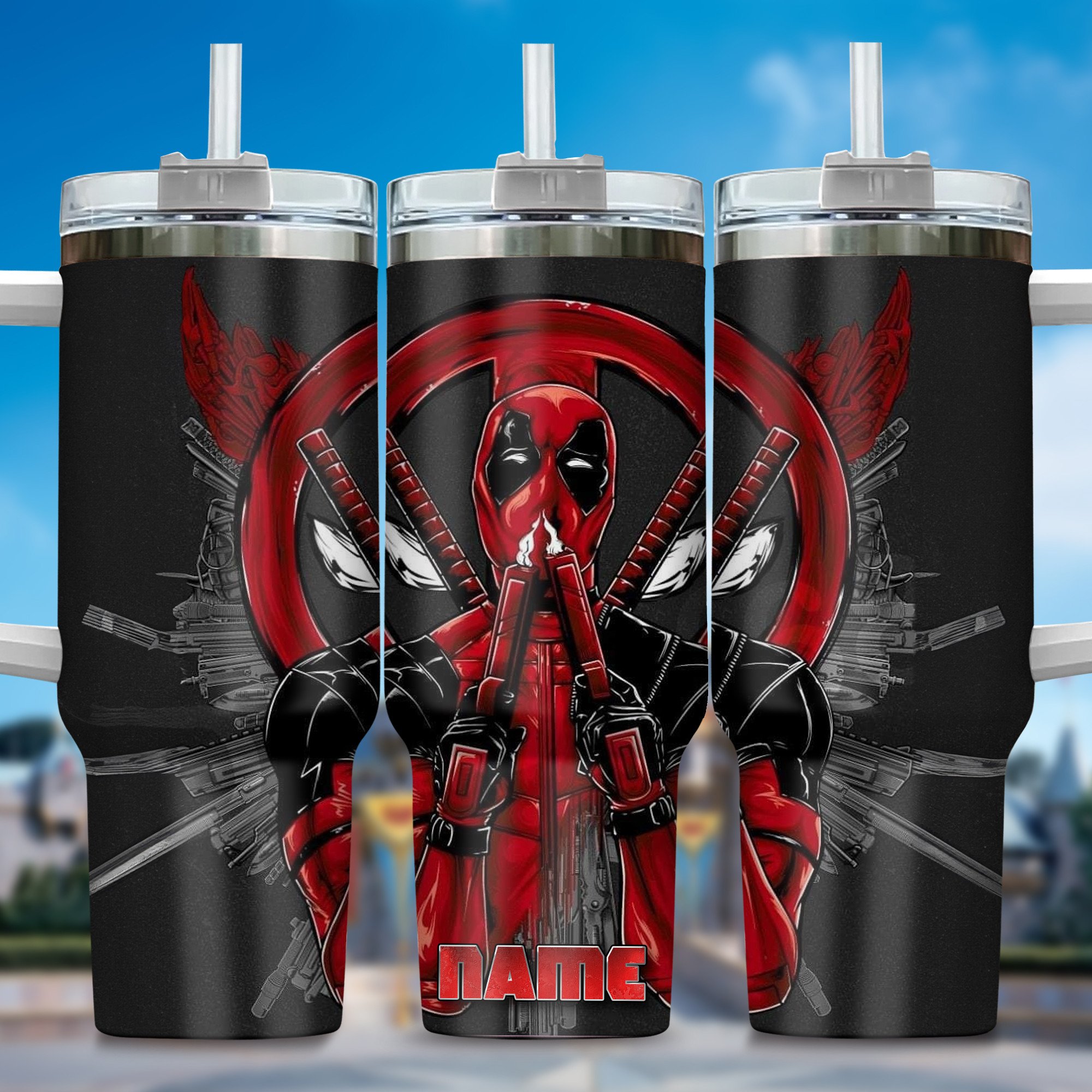 Deadpool Wolverine Movies Custom Stanley Cup 40 oz 30 oz Tumbler With Handle