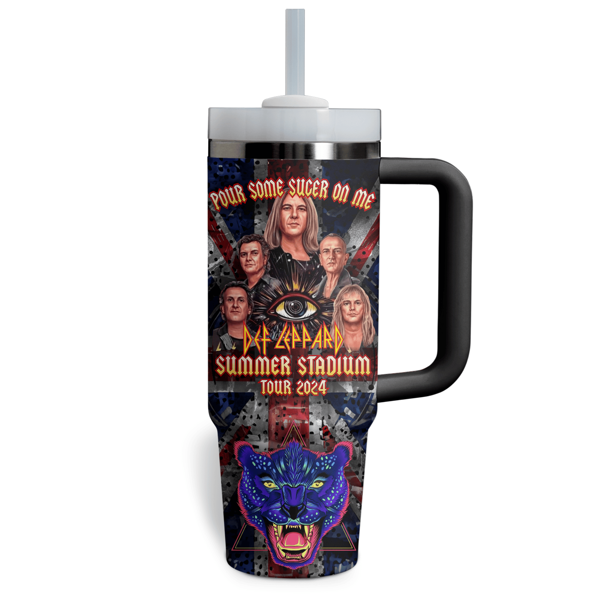 Def Leppard Music Custom Stanley Cup 40 oz 30 oz Tumbler With Handle