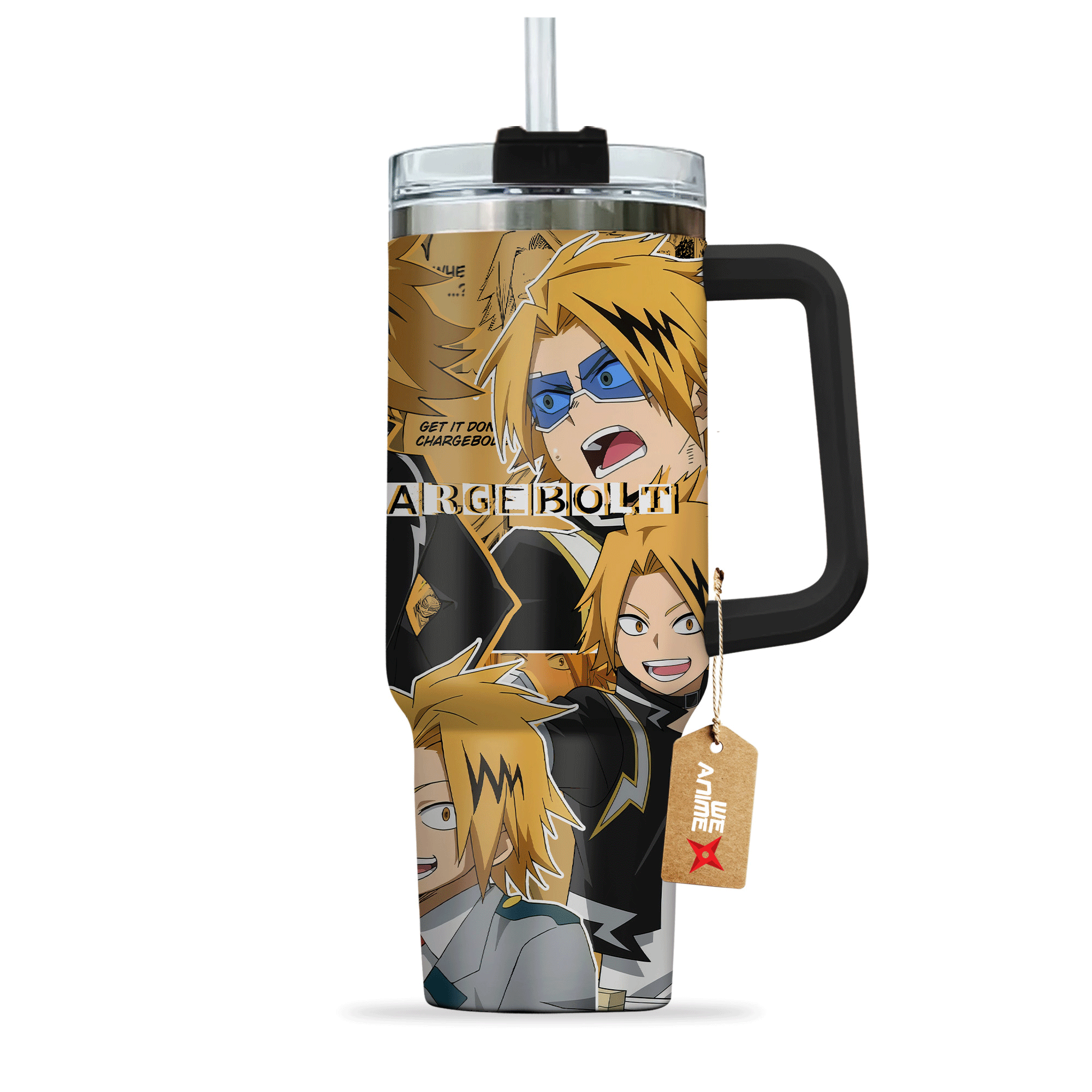 Denki Kaminari Chargebolt Boku no Hero Academia Anime Custom Stanley Cup 40 oz 30 oz Tumbler With Handle
