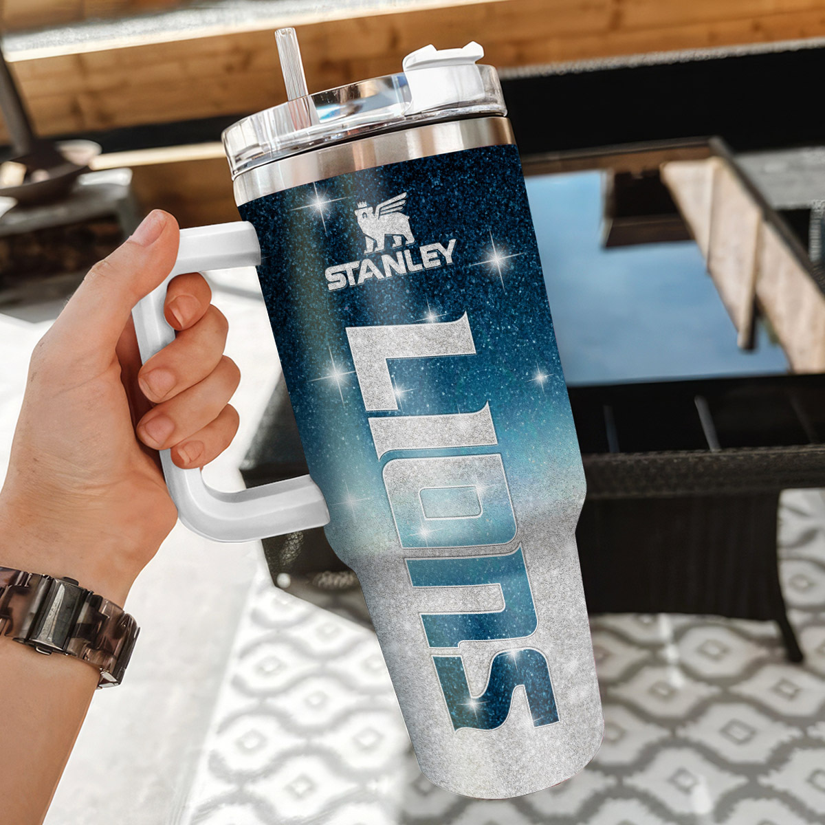 Detroit Lions NFL Custom Stanley Cup 40 oz 30 oz Tumbler With Handle