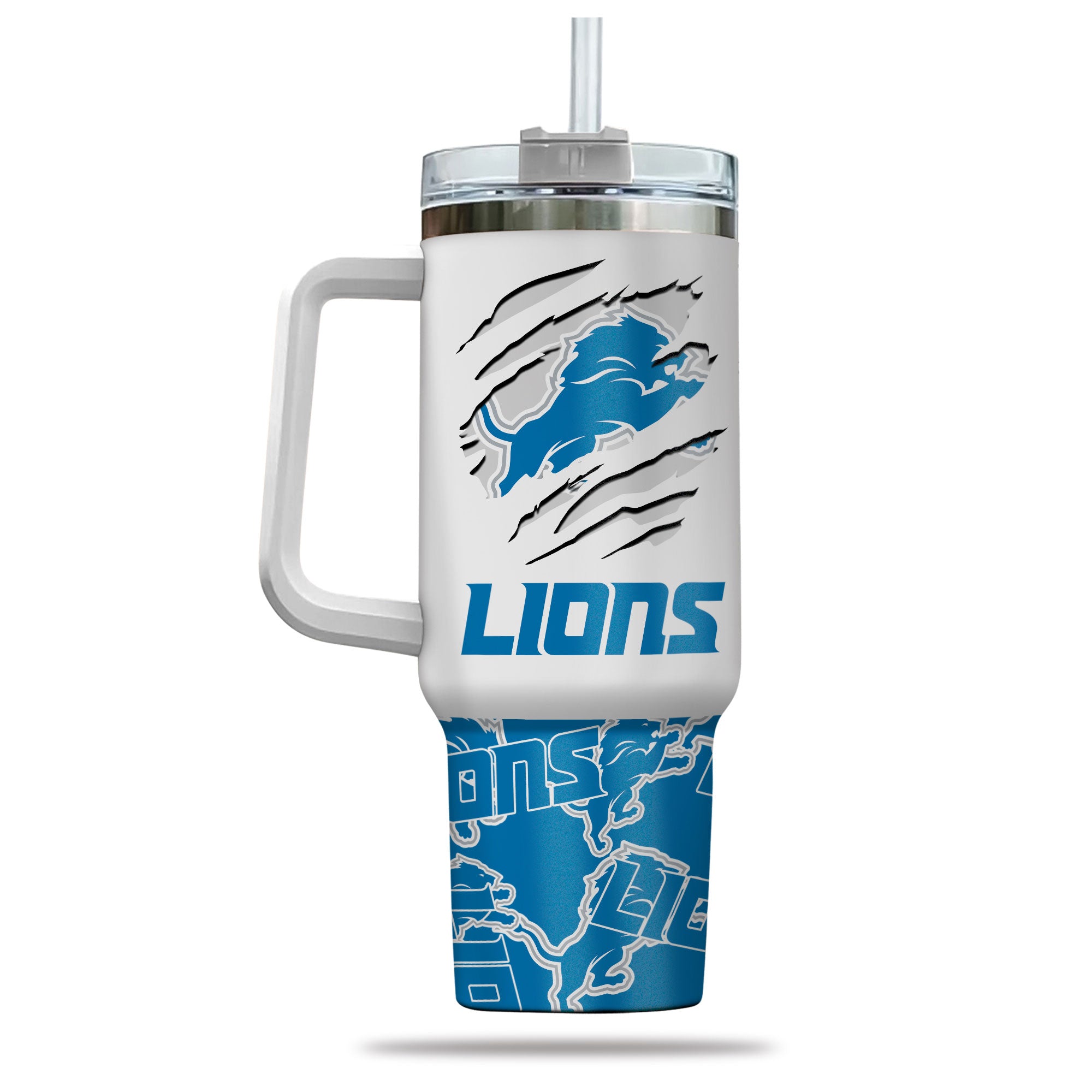 Detroit Lions NFL Custom Stanley Cup 40 oz 30 oz Tumbler With Handle