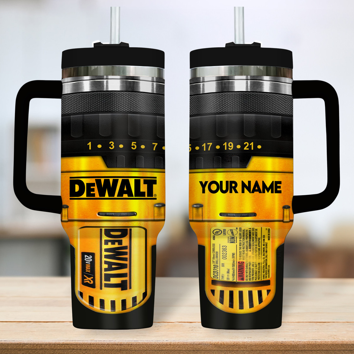 Dewalt Company Custom Stanley Cup 40 oz 30 oz Tumbler With Handle