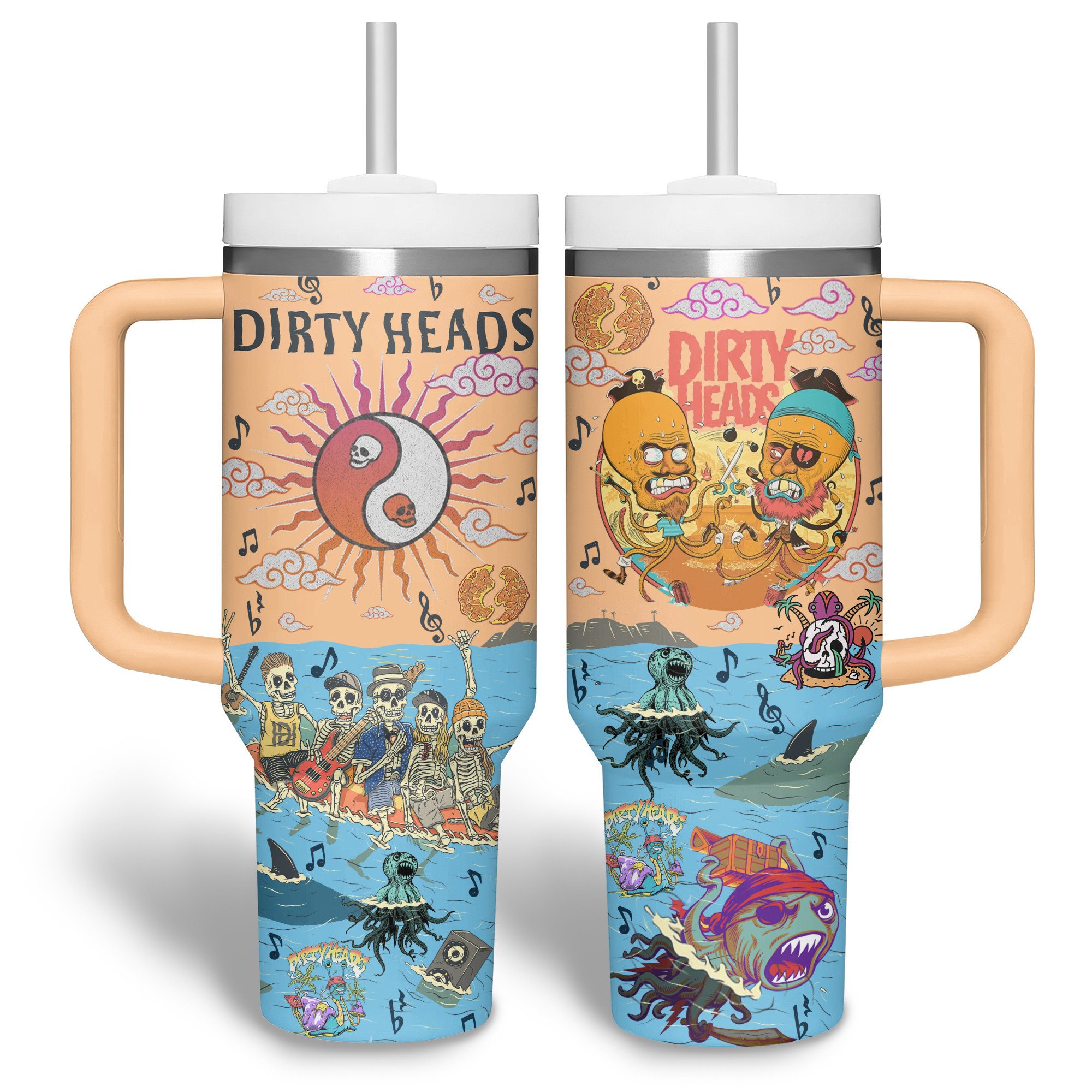 Dirty Heads Music Custom Stanley Cup 40 oz 30 oz Tumbler With Handle
