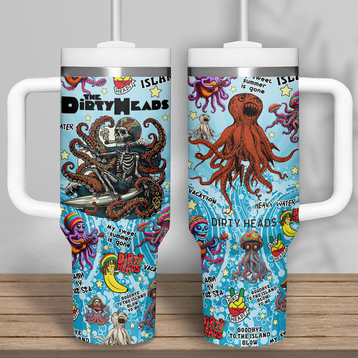 Dirty Heads Music Custom Stanley Cup 40 oz 30 oz Tumbler With Handle