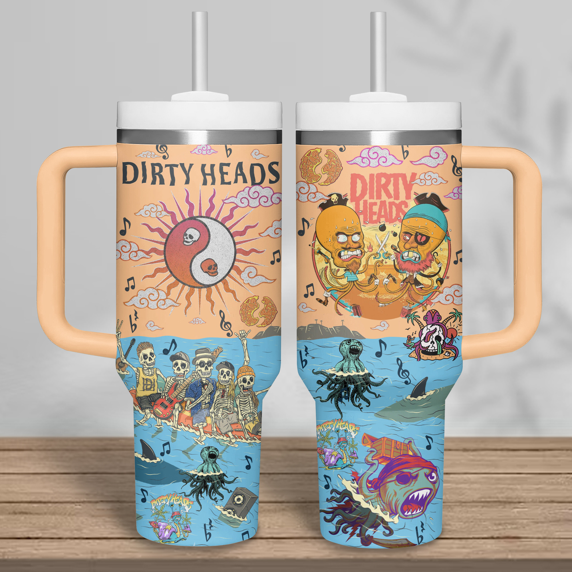 Dirty Heads Music Custom Stanley Cup 40 oz 30 oz Tumbler With Handle