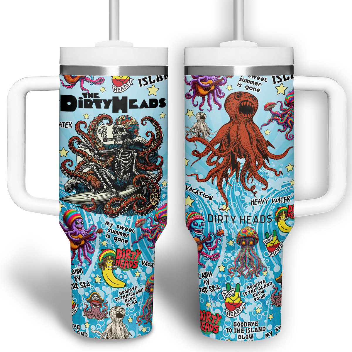 Dirty Heads Music Custom Stanley Cup 40 oz 30 oz Tumbler With Handle