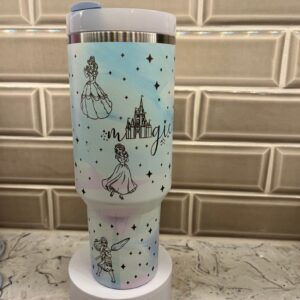 Disney Princesses Cartoon Custom Stanley Cup 40 oz 30 oz Tumbler With Handle
