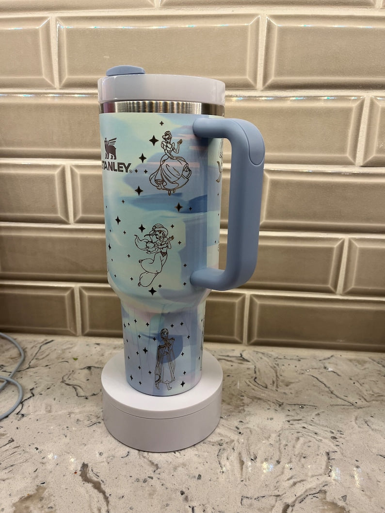 Disney Princesses Cartoon Custom Stanley Cup 40 oz 30 oz Tumbler With Handle