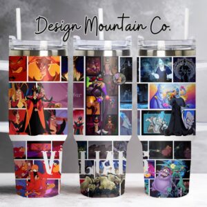 Disney Villains Disney Cartoon Custom Stanley Cup 40 oz 30 oz Tumbler With Handle