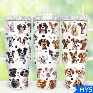 Dogs Custom Stanley Cup 40 oz 30 oz Tumbler With Handle
